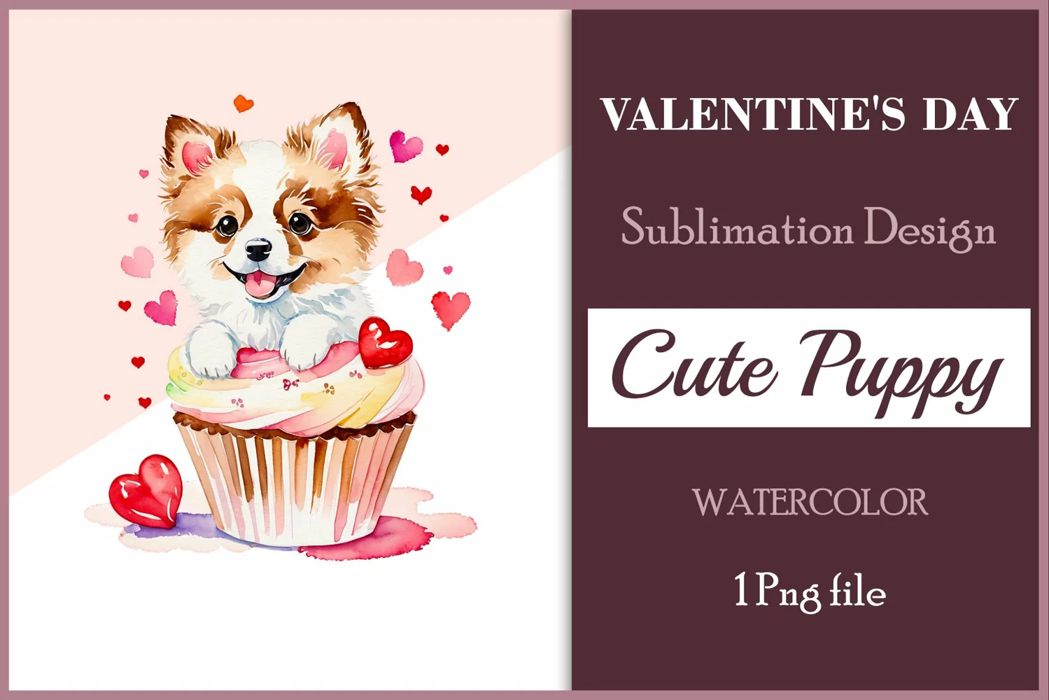 This watercolor  sublimation clipart will be a wonderful addition to your valentines, cards, and other creative projects dedicated to love. Immerse yourself in the enchanting world of tenderness and warmth with this watercolor clipart crafted especially f