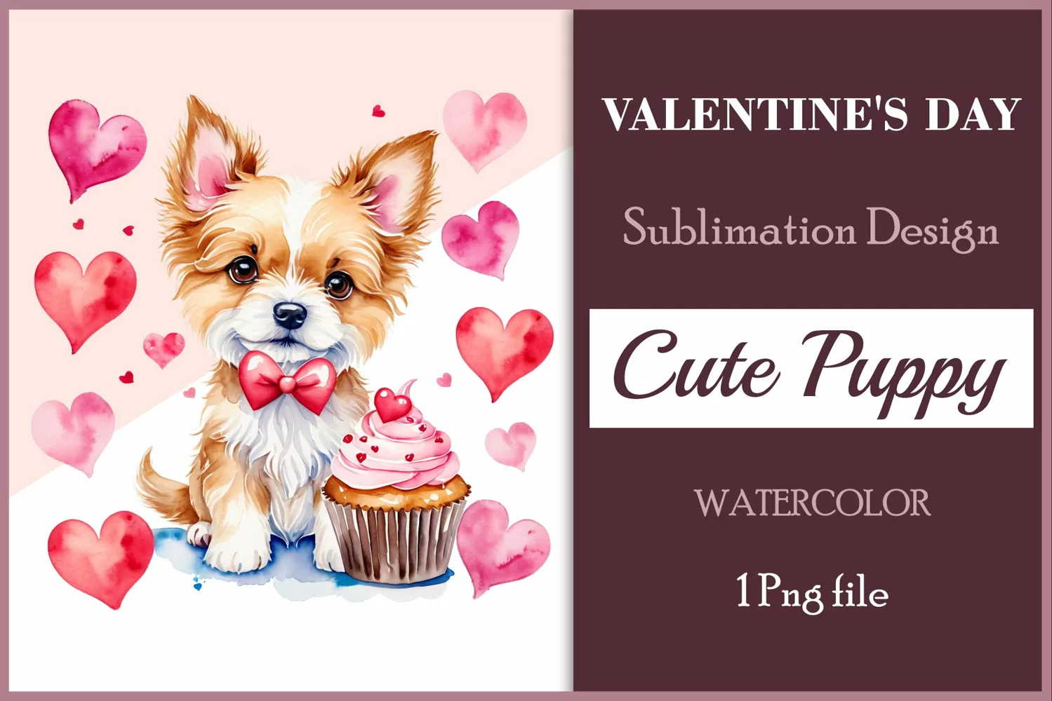 This watercolor  sublimation clipart will be a wonderful addition to your valentines, cards, and other creative projects dedicated to love. Immerse yourself in the enchanting world of tenderness and warmth with this watercolor clipart crafted especially f