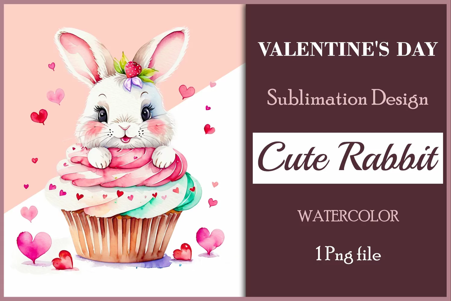 This watercolor  sublimation clipart will be a wonderful addition to your valentines, cards, and other creative projects dedicated to love. Immerse yourself in the enchanting world of tenderness and warmth with this watercolor clipart crafted especially f