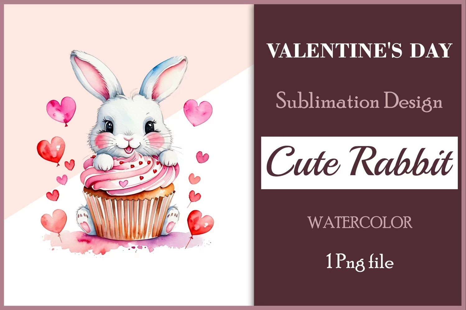 This watercolor  sublimation clipart will be a wonderful addition to your valentines, cards, and other creative projects dedicated to love. Immerse yourself in the enchanting world of tenderness and warmth with this watercolor clipart crafted especially f
