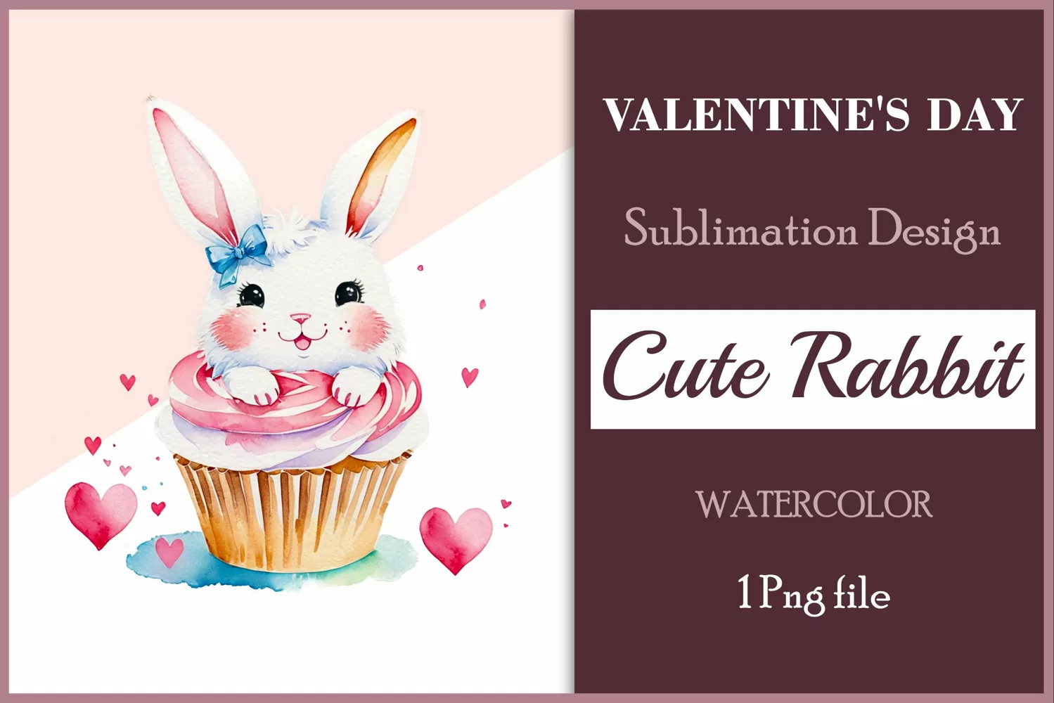 This watercolor  sublimation clipart will be a wonderful addition to your valentines, cards, and other creative projects dedicated to love. Immerse yourself in the enchanting world of tenderness and warmth with this watercolor clipart crafted especially f