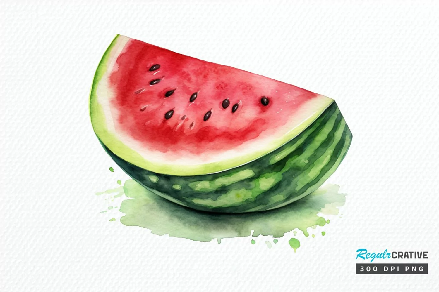 Watercolor Watermelon PNG Clipart product image 1