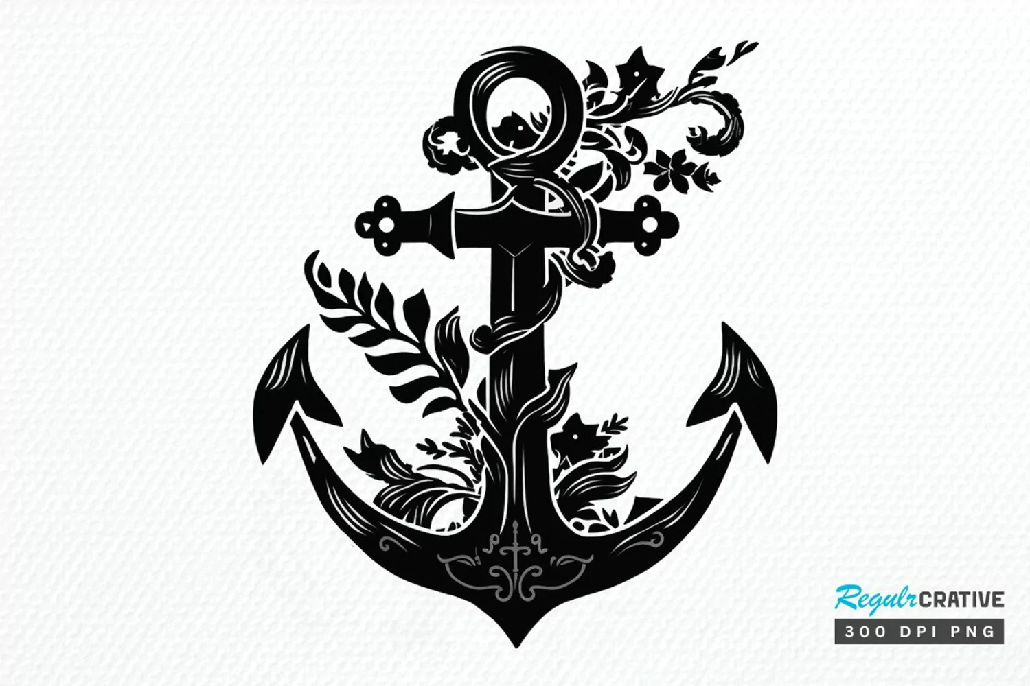 Anchor Black PNG Clipart product image 1