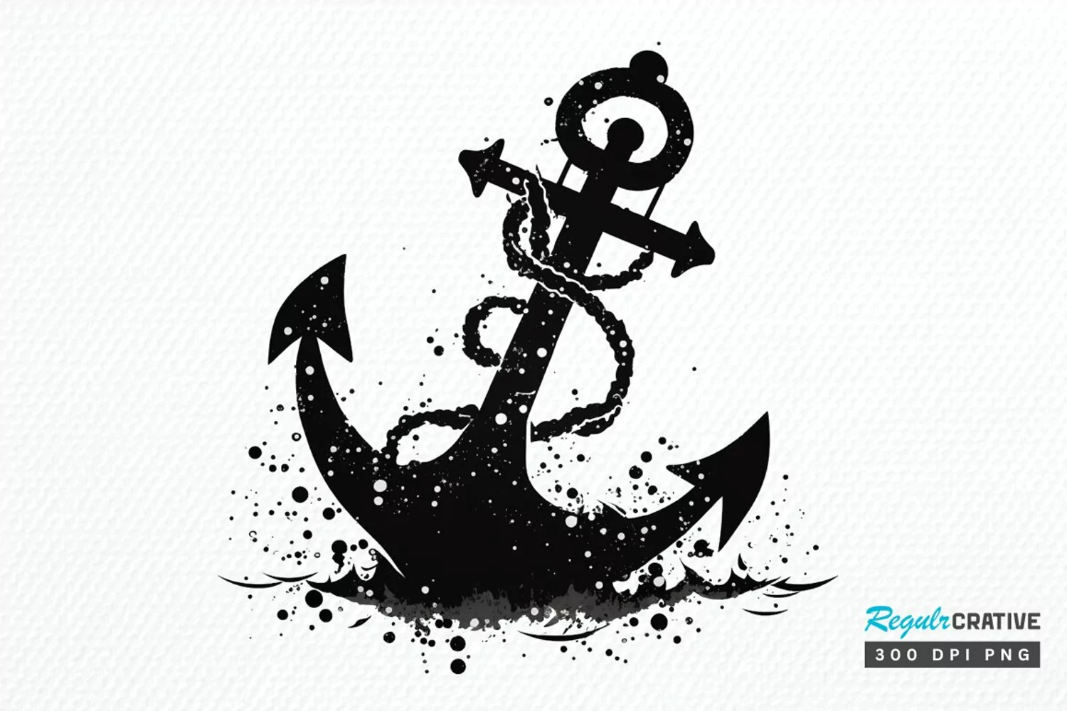 Anchor Black PNG Clipart product image 1