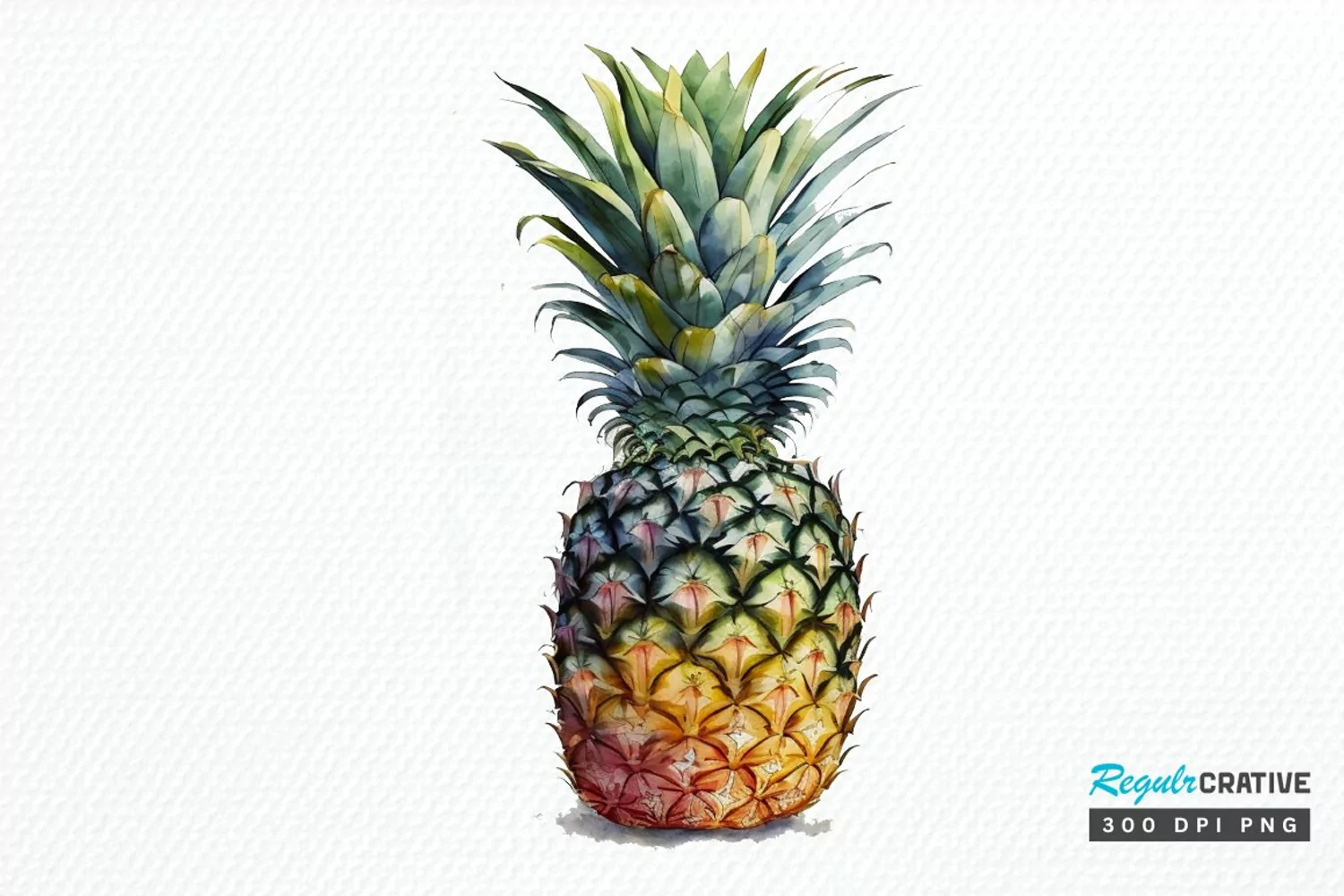 Watercolor Pineapple PNG Clipart product image 1