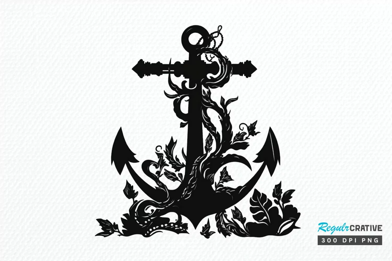 Anchor Black PNG Clipart product image 1