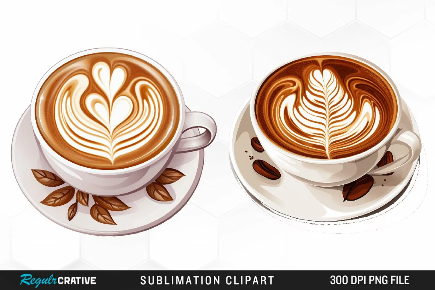 Watercolor Coffee Cup Illustration Clipart product image 1