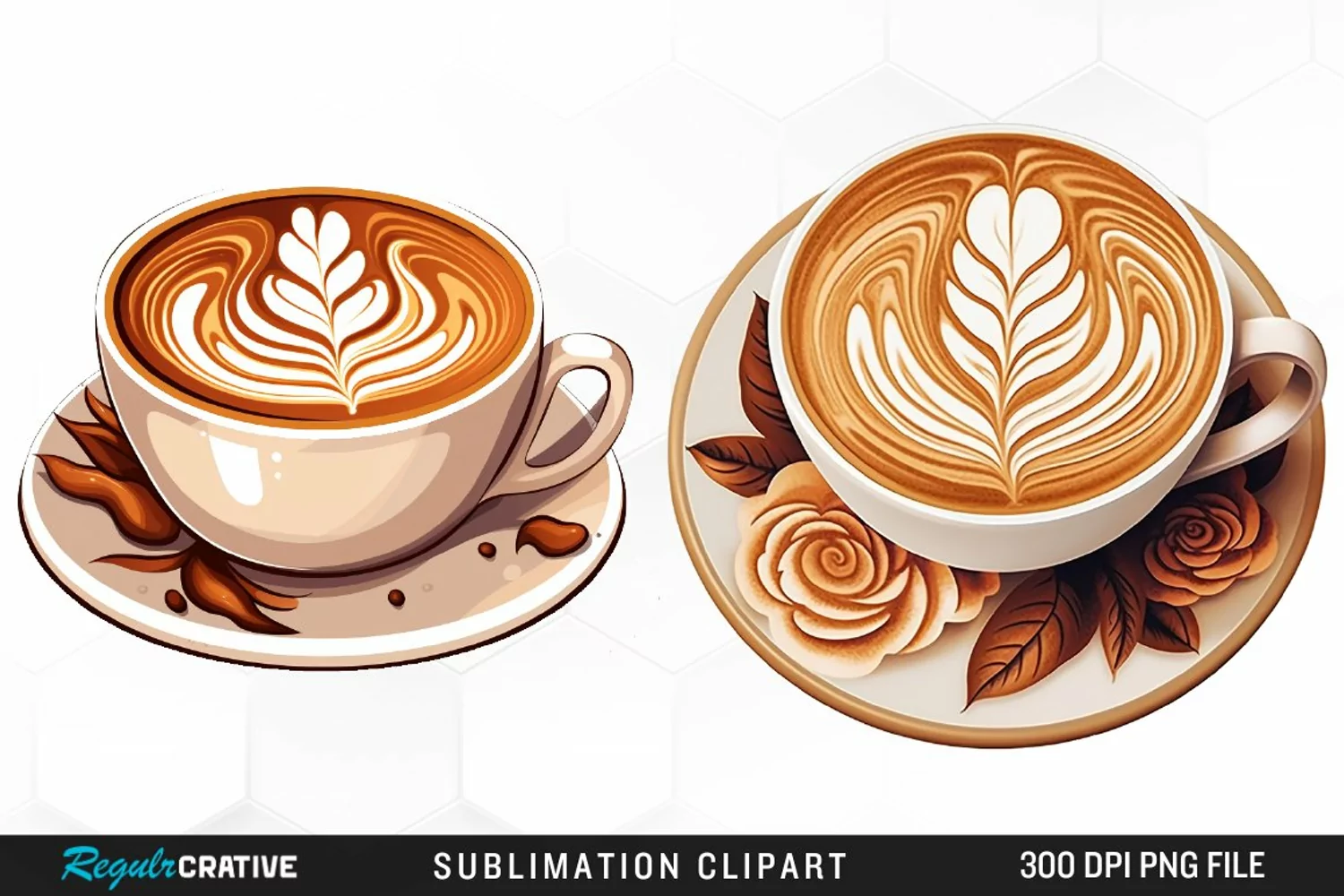 Watercolor Coffee Cup Illustration Clipart product image 1