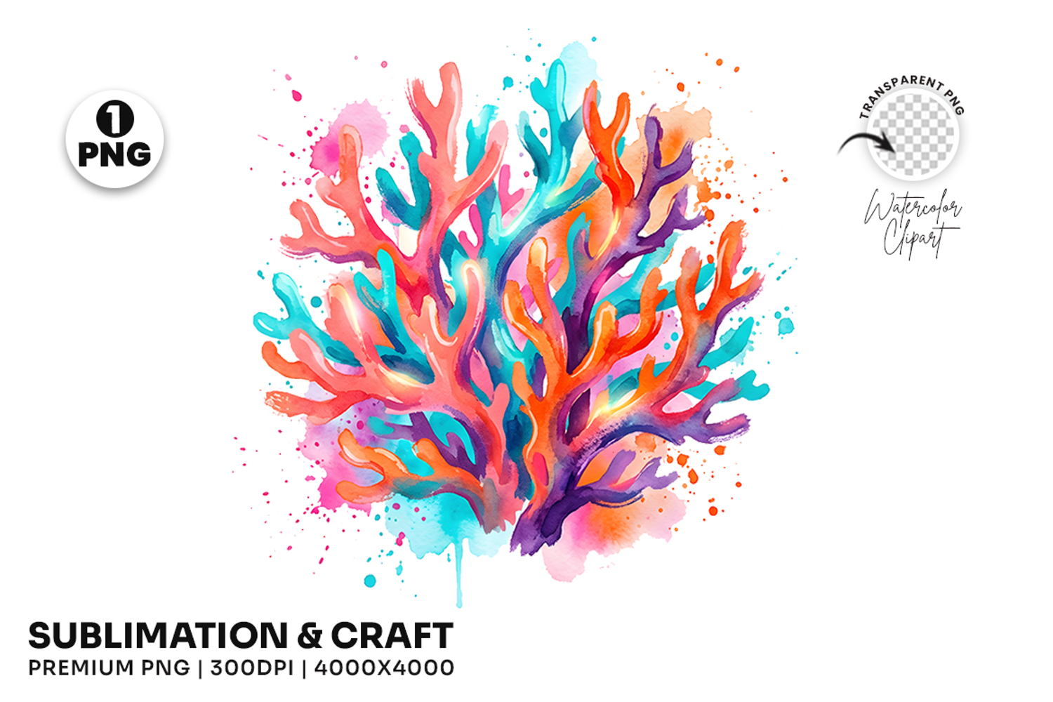 coral reef png, ocean clipart, underwater png, watercolor coral, marine life, tropical design, sea clipart, ocean sublimation, beach theme, aquarium art