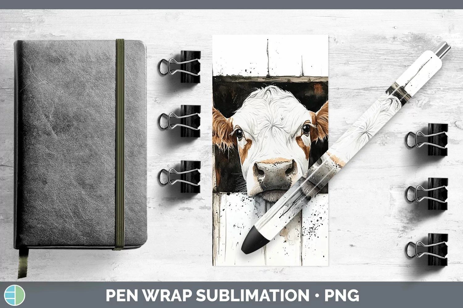 GorgeousWatercolor Pen Wrap design.