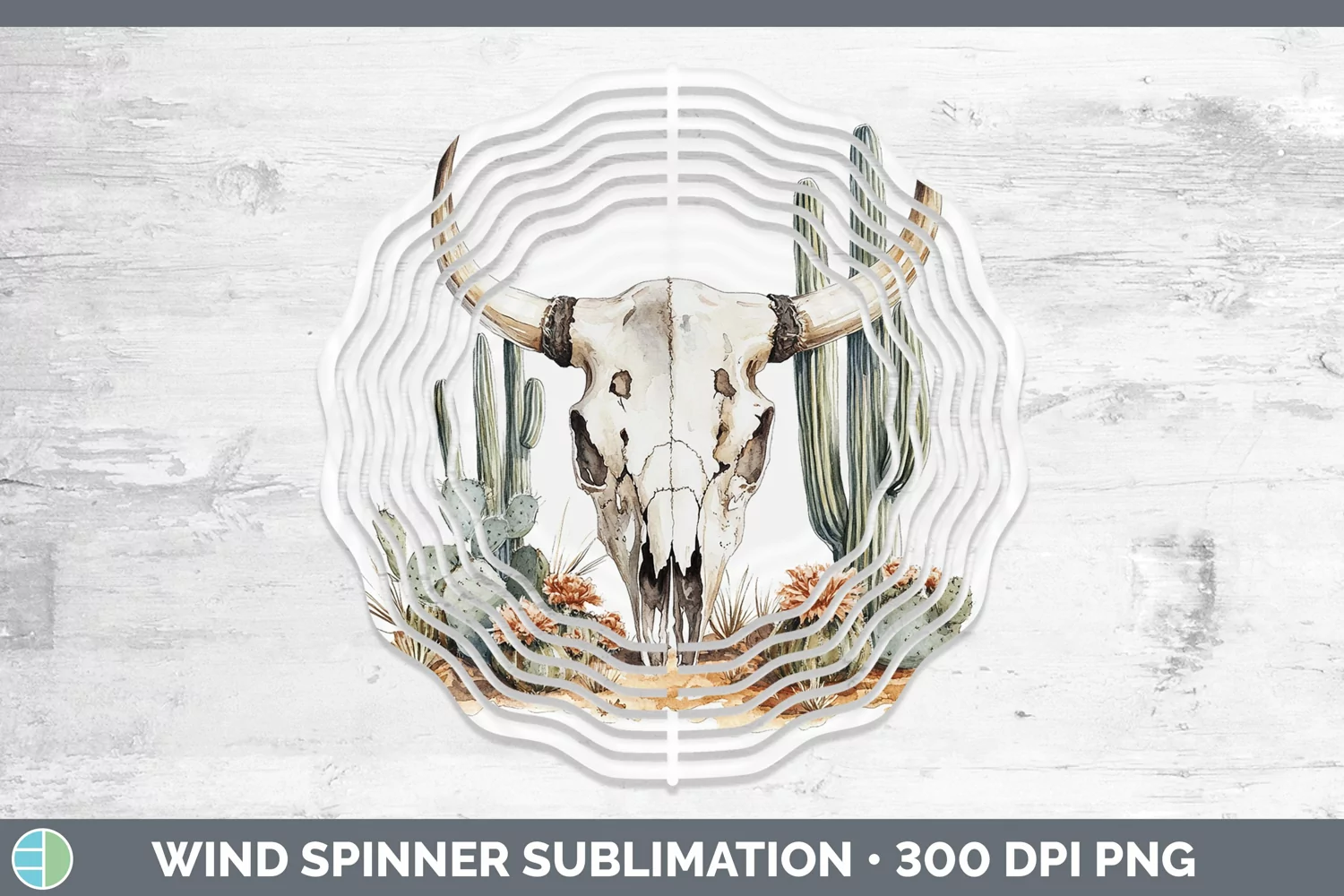 GorgeousWatercolor Wind Spinner design.