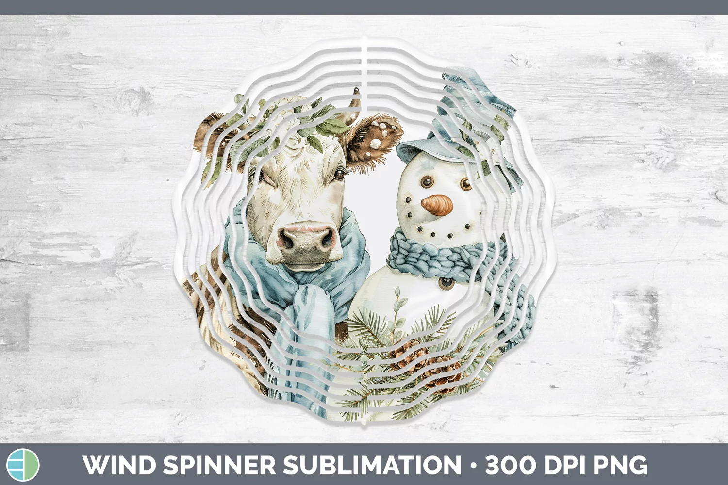GorgeousWatercolor Wind Spinner design.