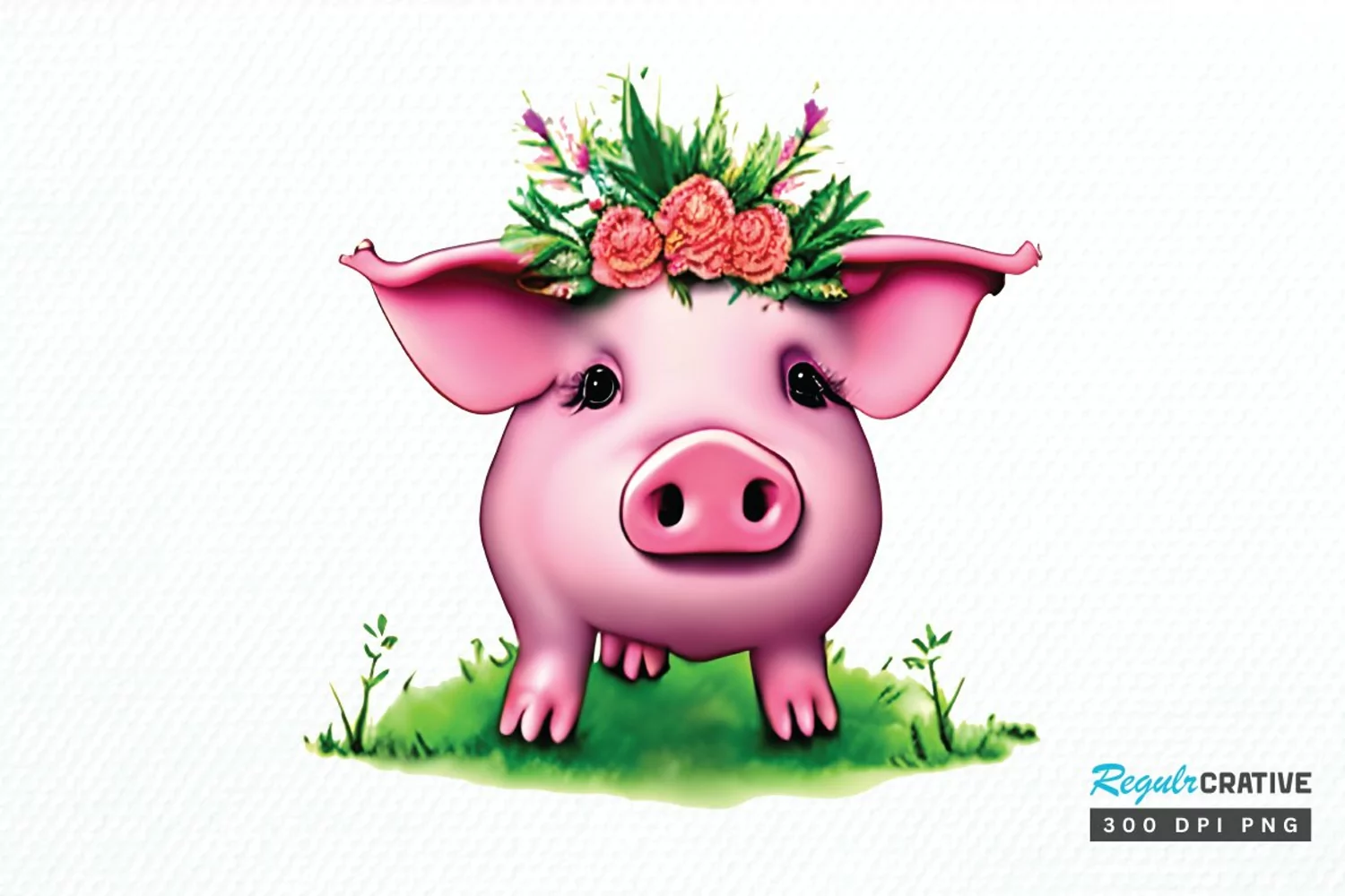 Watercolor Cute Cactus PNG Clipart product image 1
