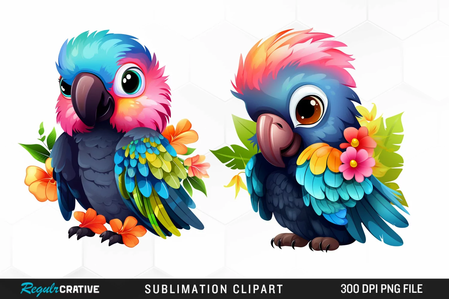 Cute Crows Illustration PNG Clipart product image 1