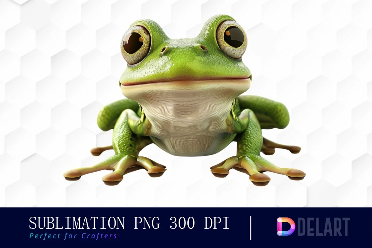 Cute Frog Illustration Clipart product image 1