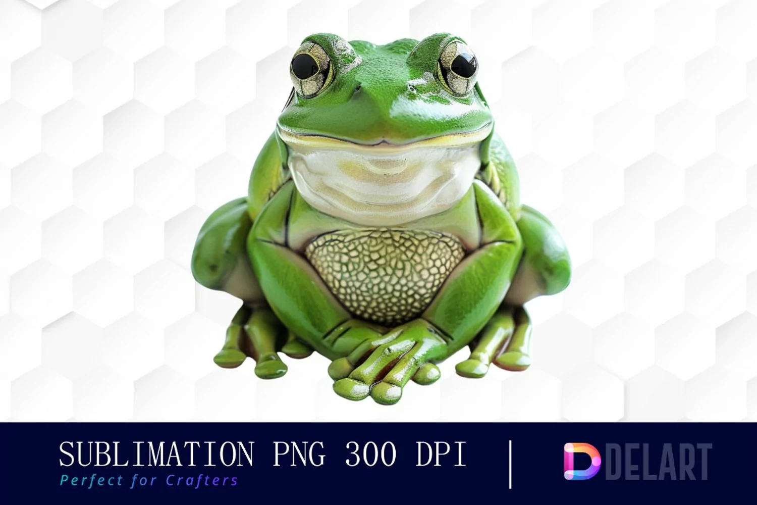 Cute Frog Sublimation PNG Clipart product image 1
