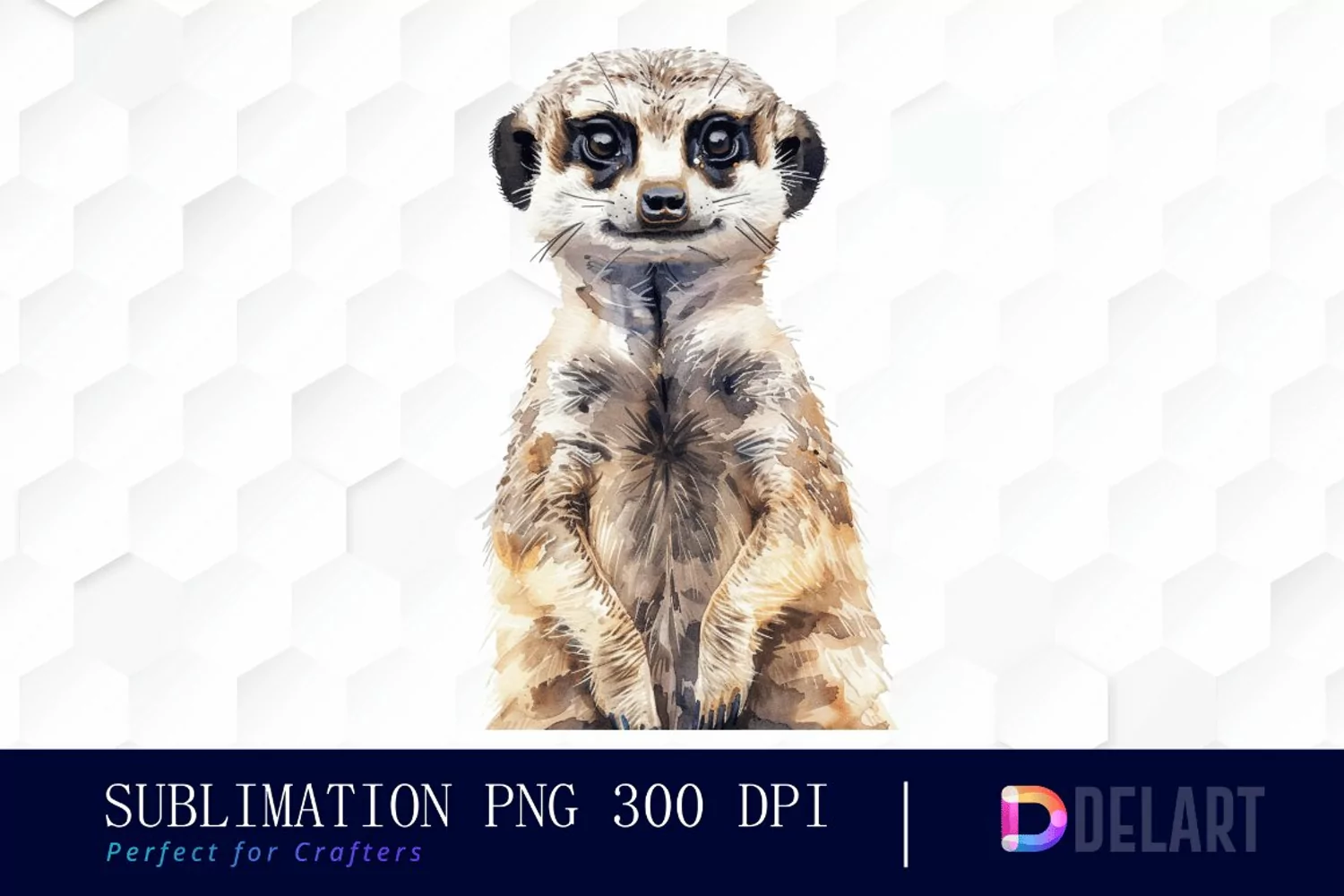 Cute Meerkat Illustration Clipart product image 1
