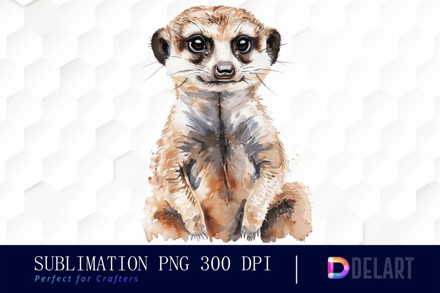 Cute Meerkat Illustration Clipart product image 1