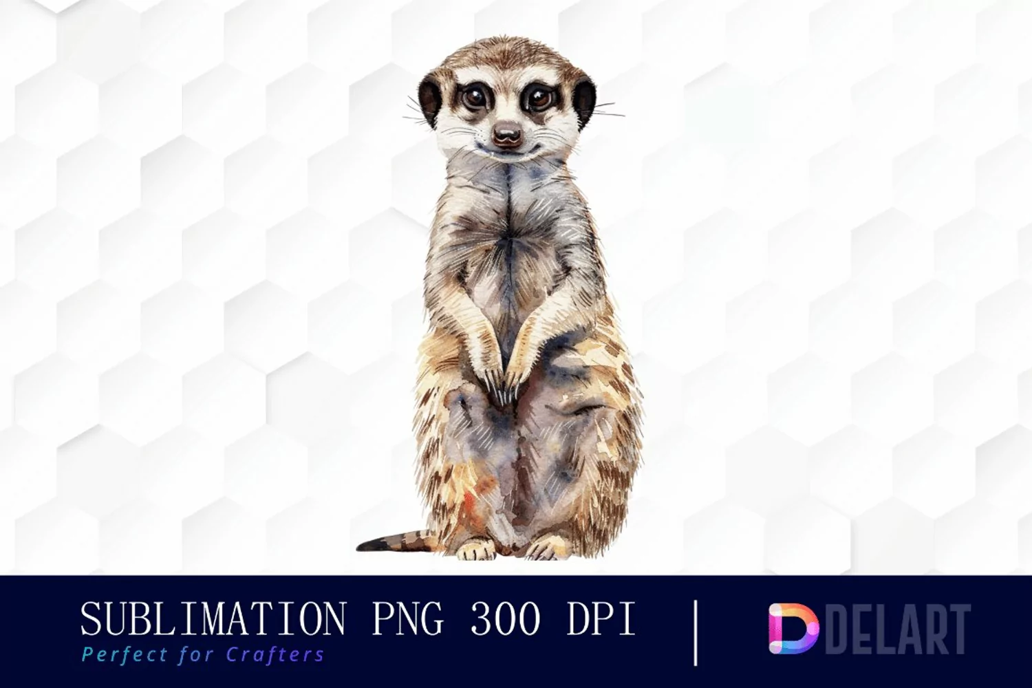 Cute Meerkat Illustration Clipart product image 1