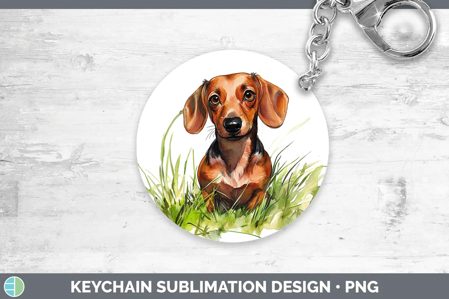 GorgeousWatercolor Keychain design.