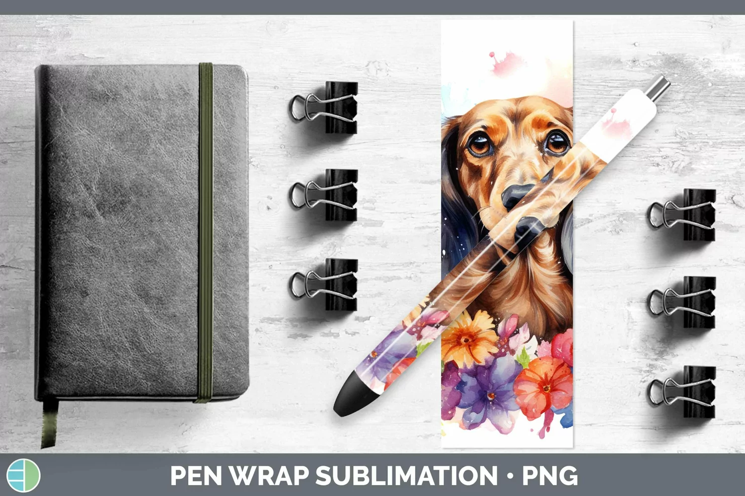 GorgeousWatercolor Pen Wrap design.