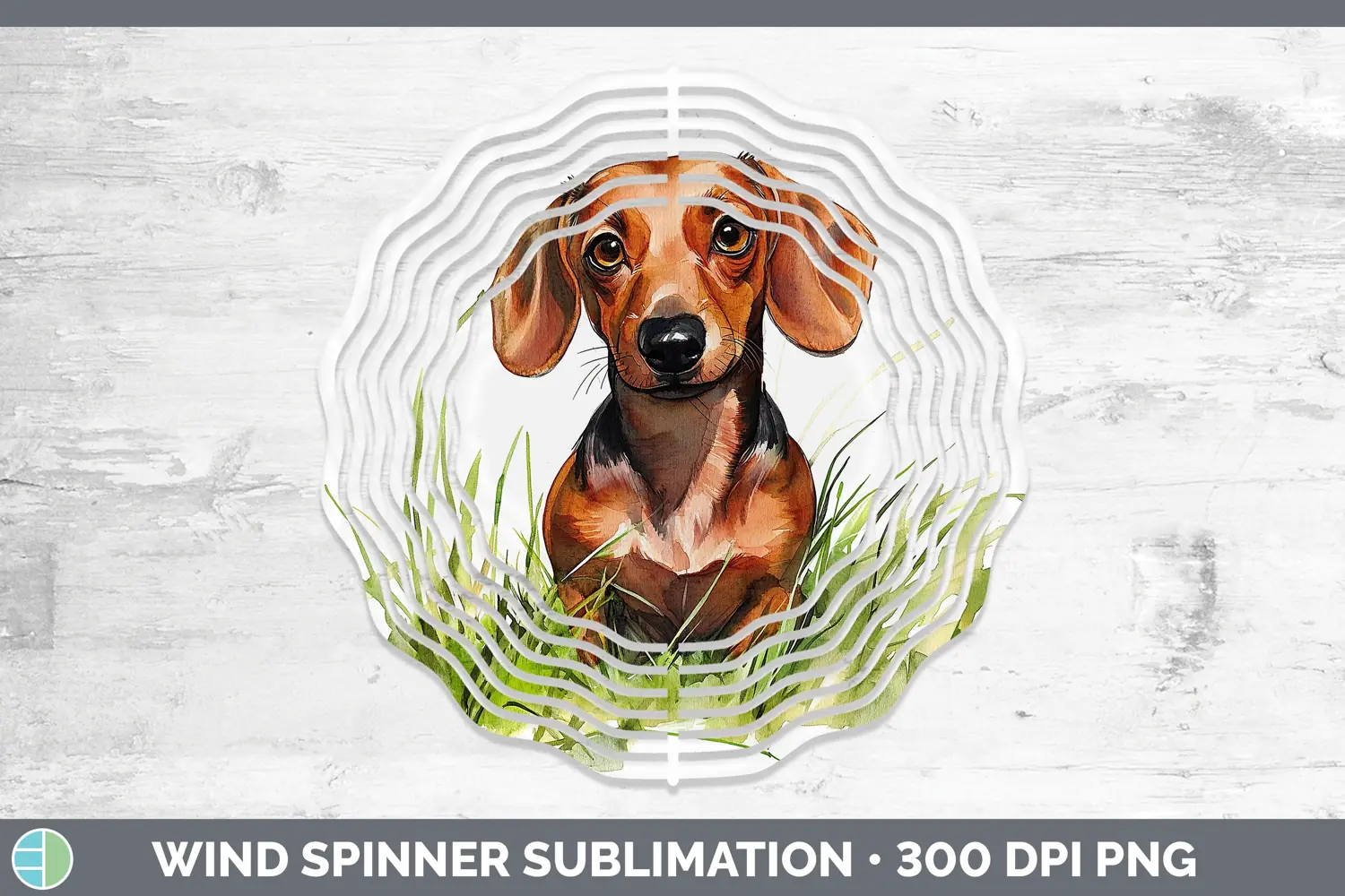 GorgeousWatercolor Wind Spinner design.