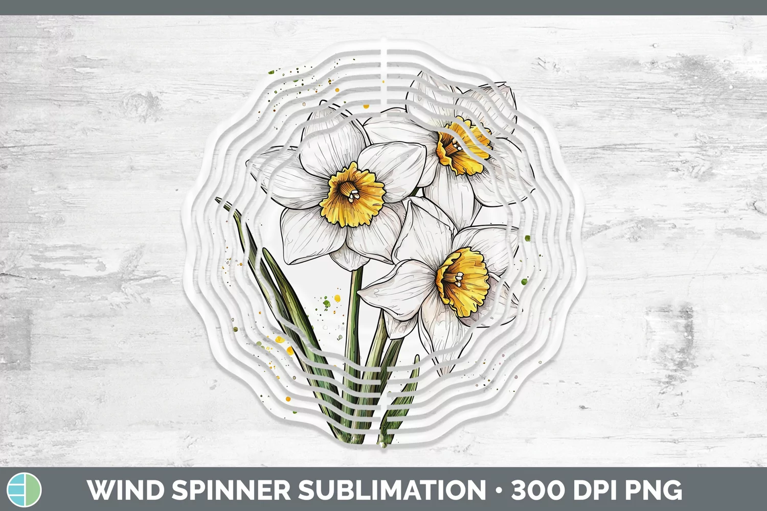 GorgeousWatercolor Wind Spinner design.