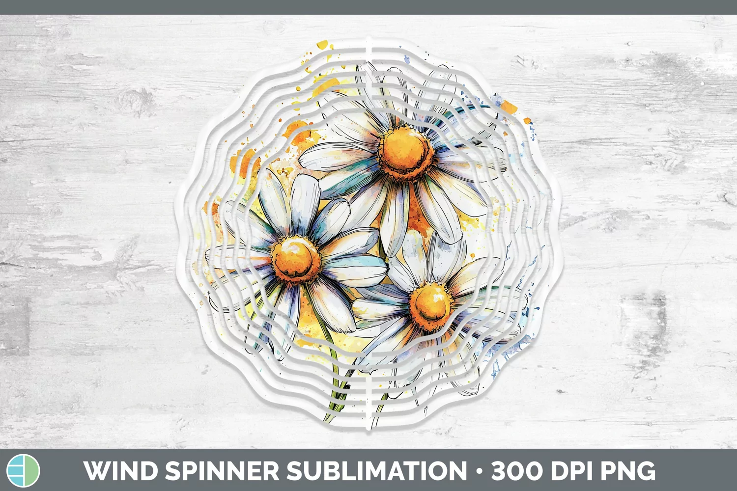 GorgeousWatercolor Wind Spinner design.