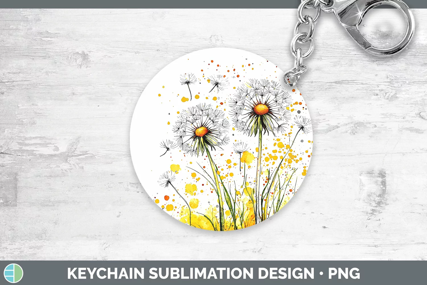 GorgeousWatercolor Keychain design.