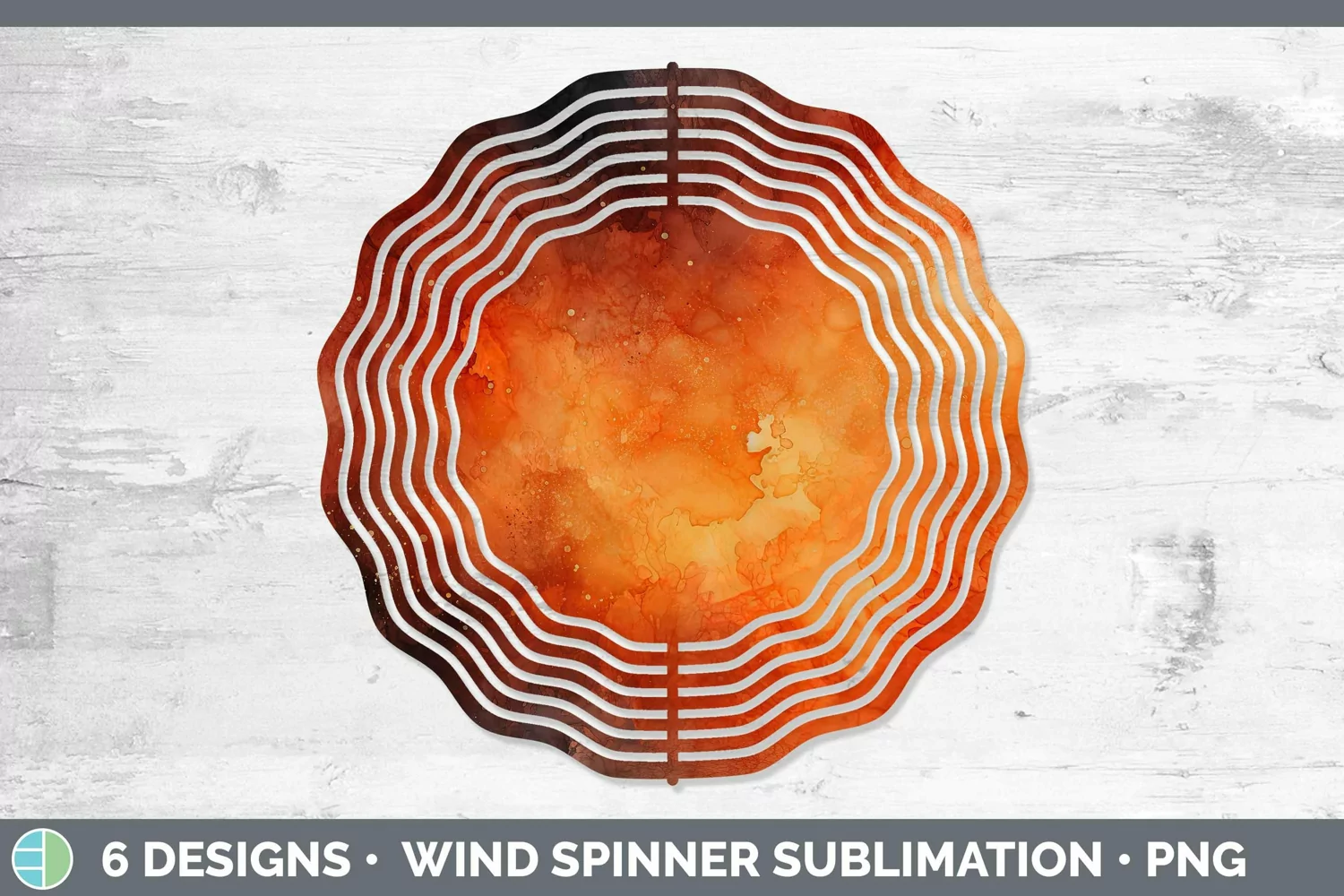 GorgeousWatercolor Wind Spinner design.