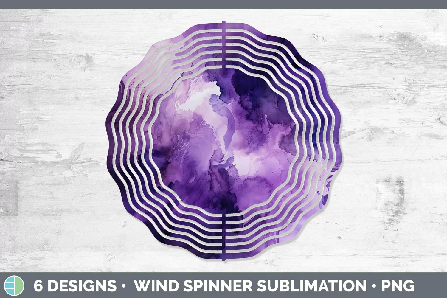 GorgeousWatercolor Wind Spinner design.