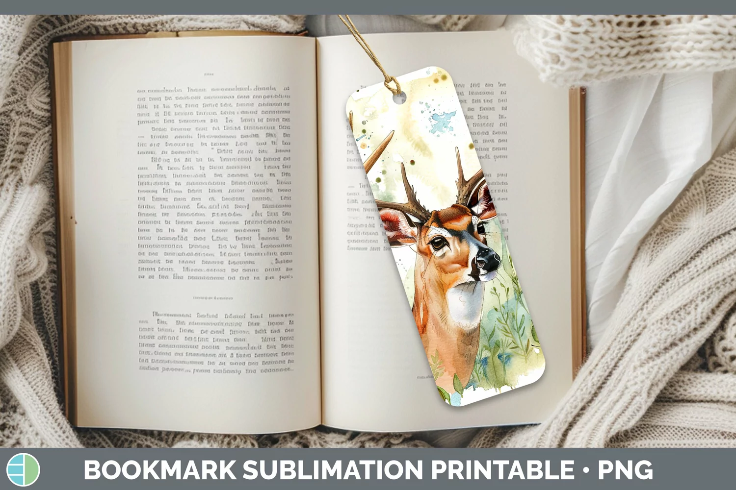 GorgeousWatercolor Bookmark design.