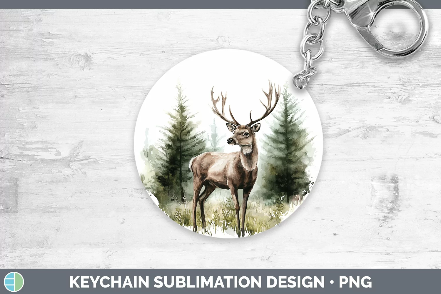 GorgeousWatercolor Keychain design.