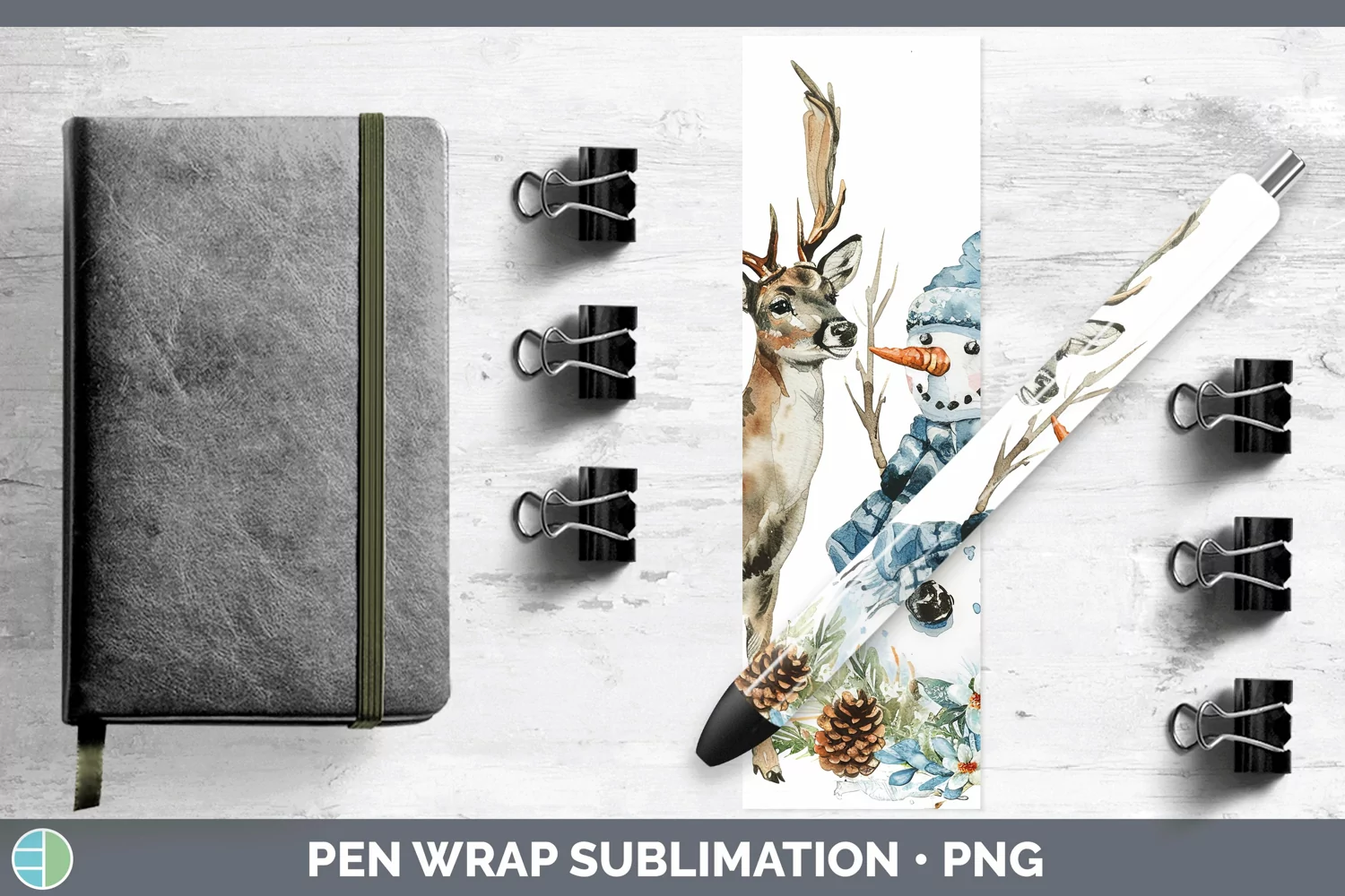 GorgeousWatercolor Pen Wrap design.
