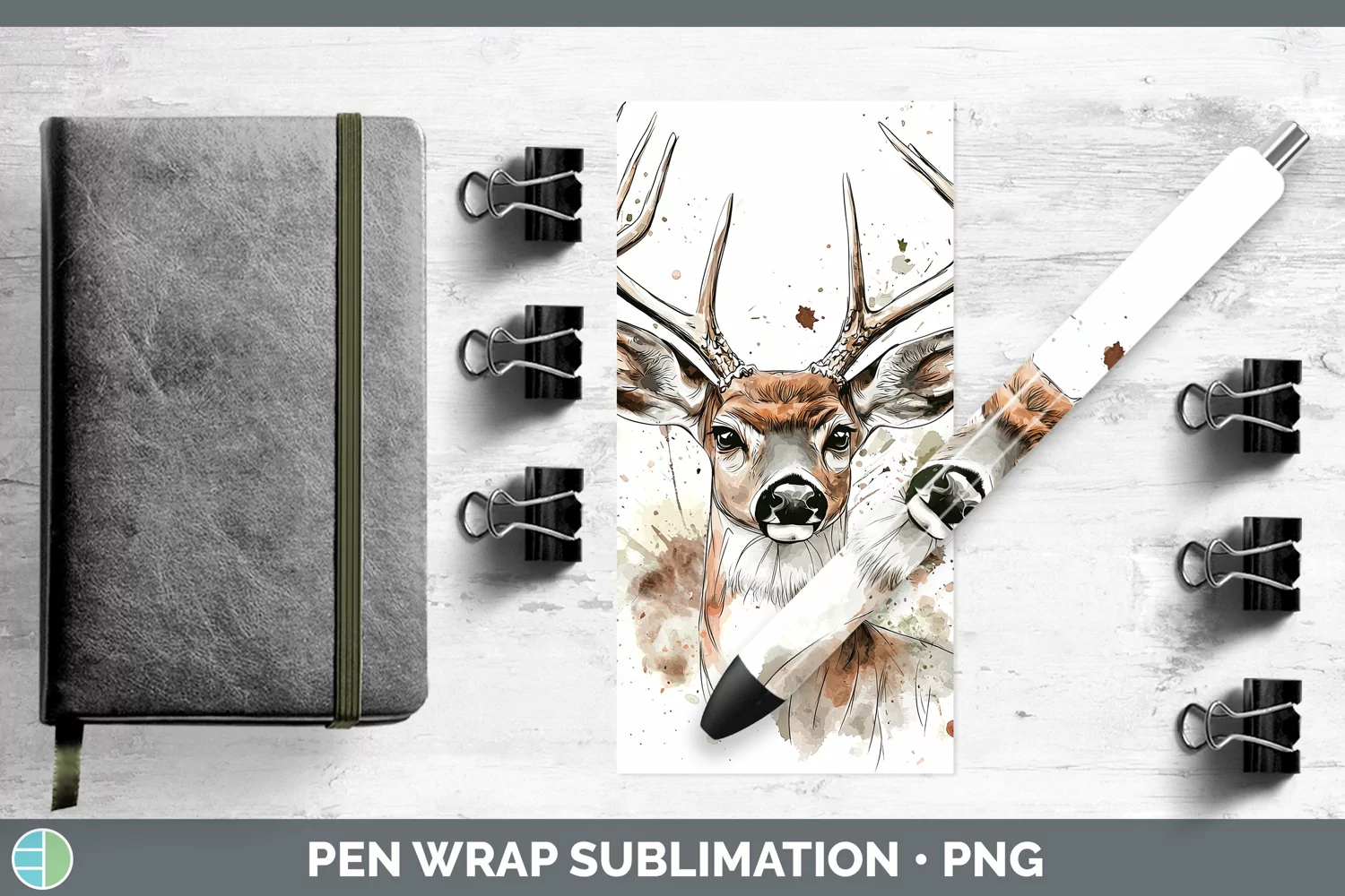 GorgeousWatercolor Pen Wrap design.