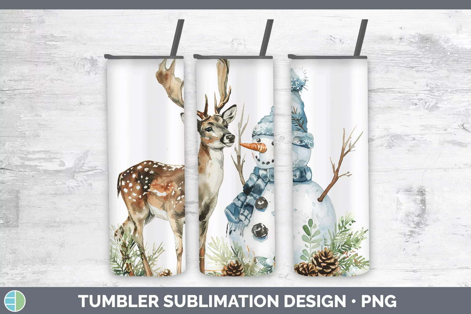 GorgeousWatercolor Tumbler design.