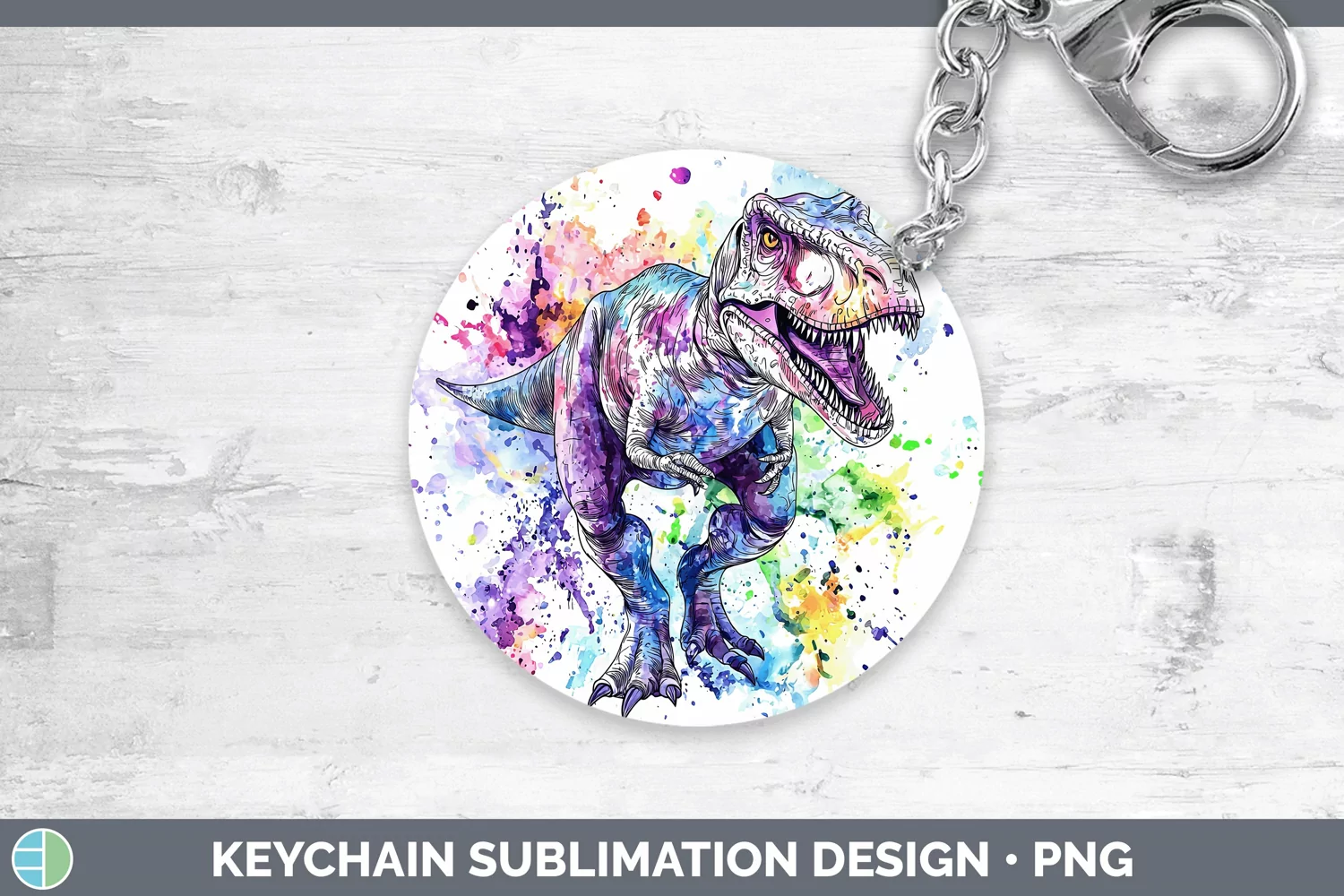 GorgeousWatercolor Keychain design.
