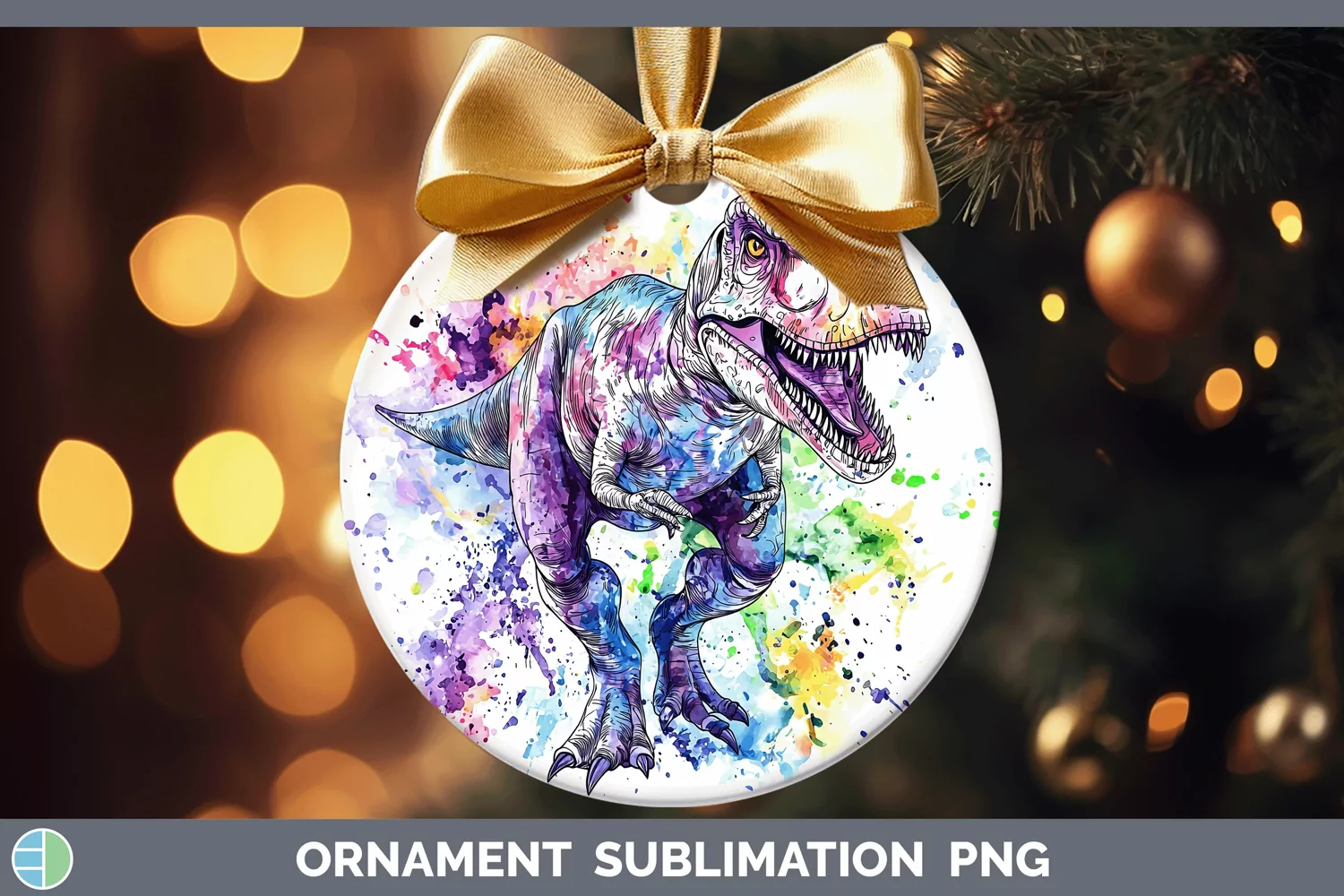 GorgeousWatercolor Ornament design.