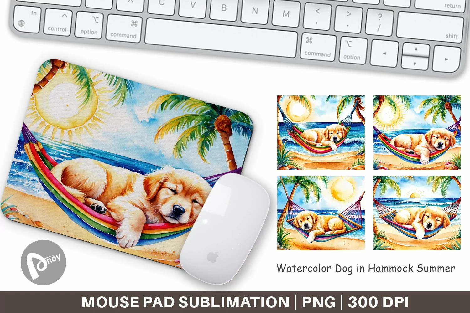 Mouse Pad Dog in Summer Hammock product image 1