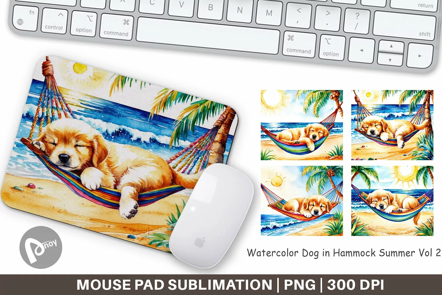 Mouse Pad Dog in Summer Hammock product image 1