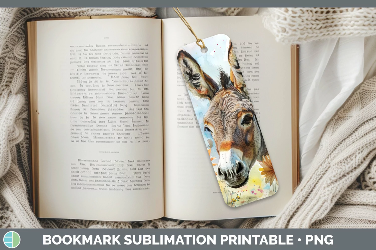 GorgeousWatercolor Bookmark design.