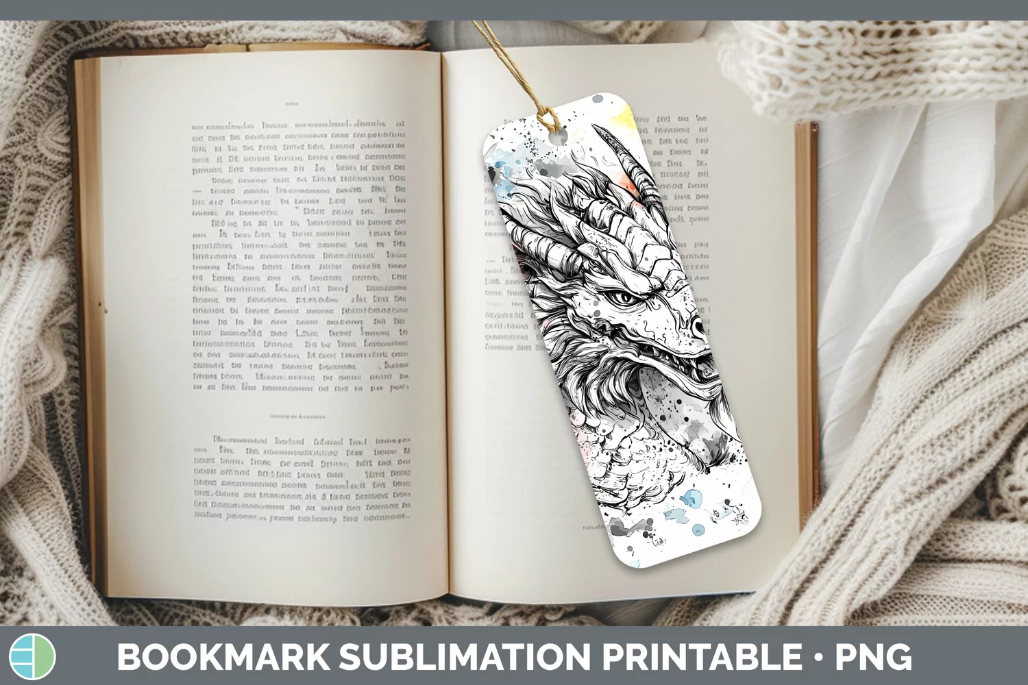 GorgeousWatercolor Bookmark design.