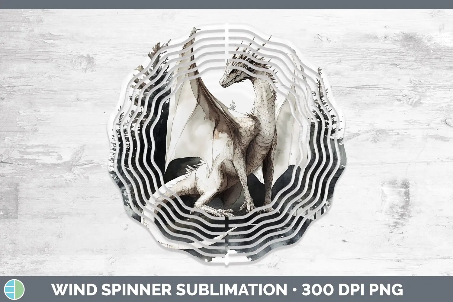 GorgeousWatercolor Wind Spinner design.