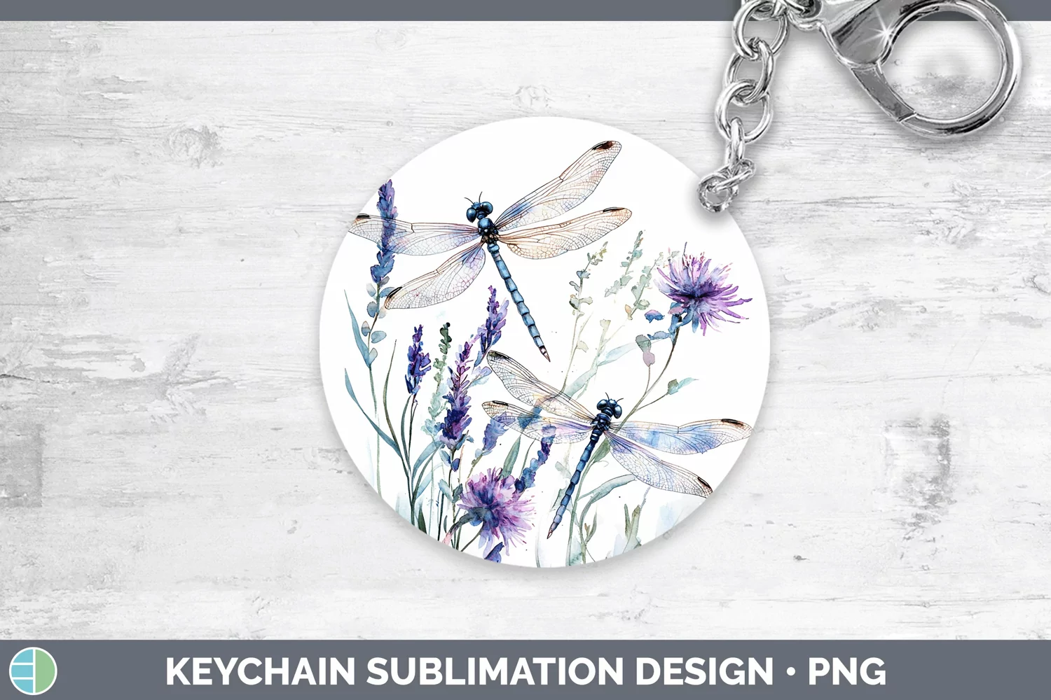 GorgeousWatercolor Keychain design.