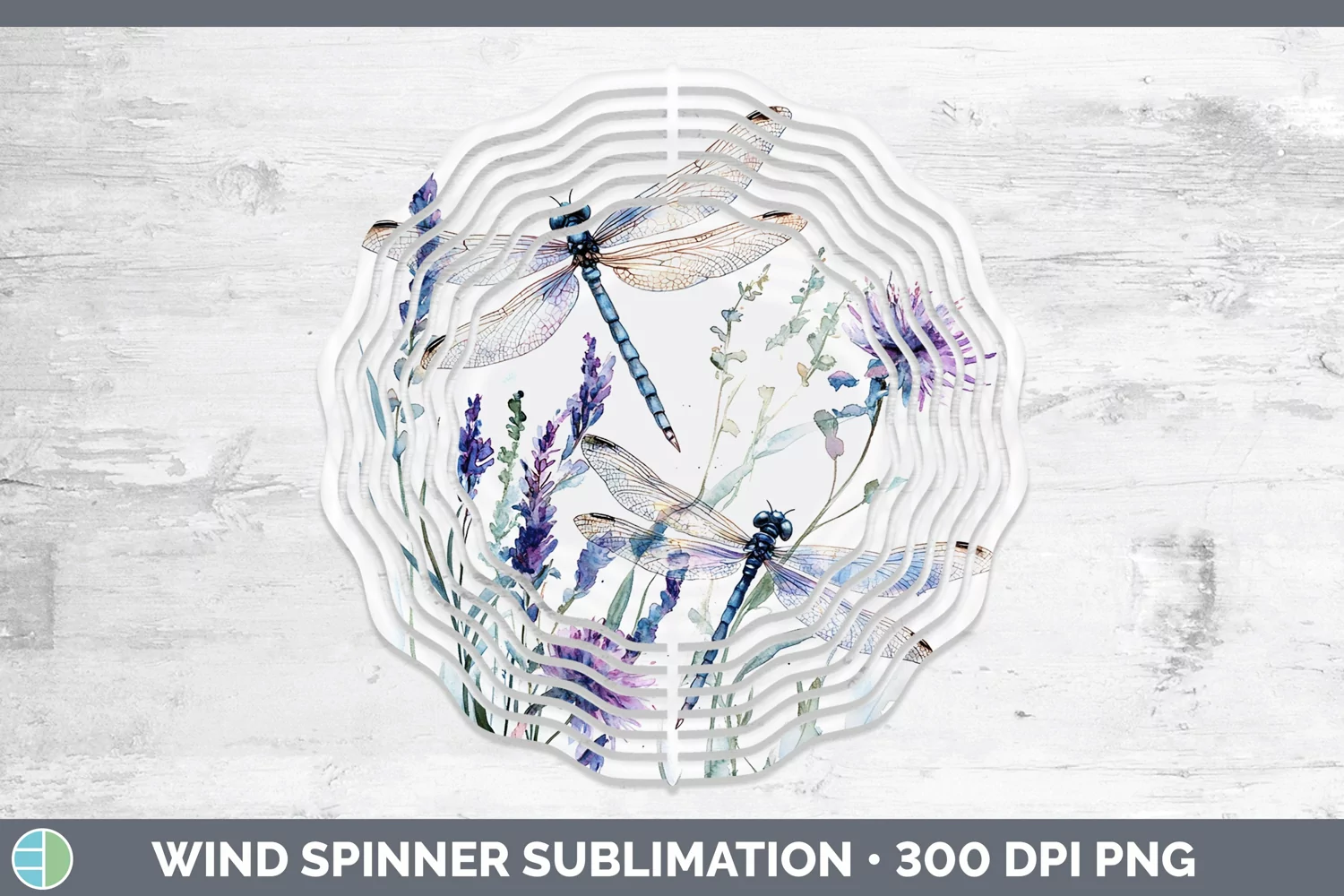 GorgeousWatercolor Wind Spinner design.