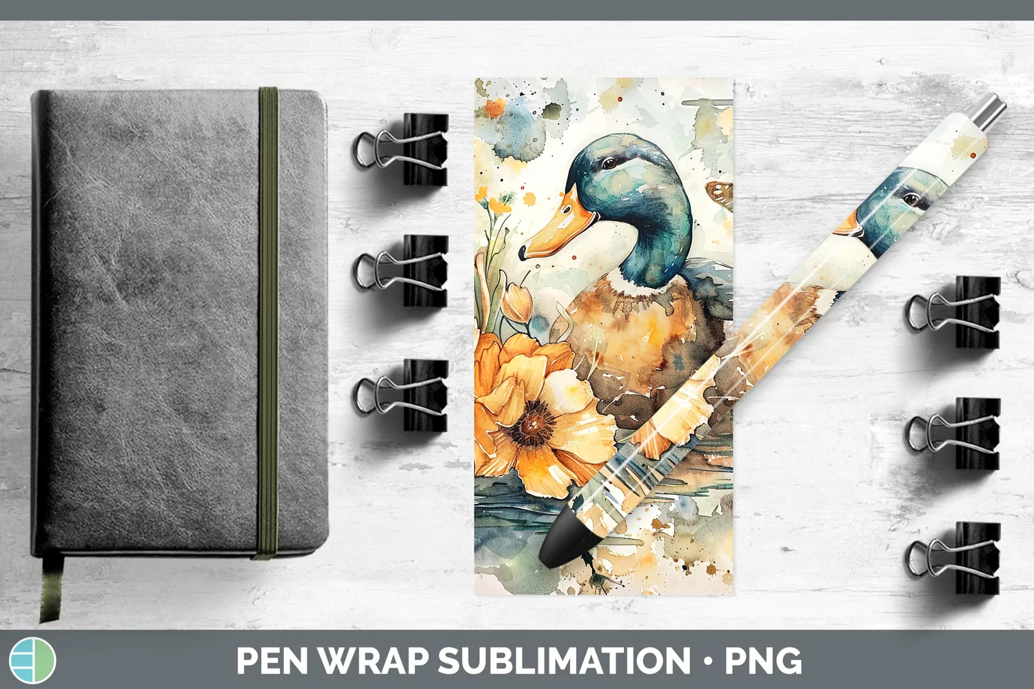 GorgeousWatercolor Pen Wrap design.