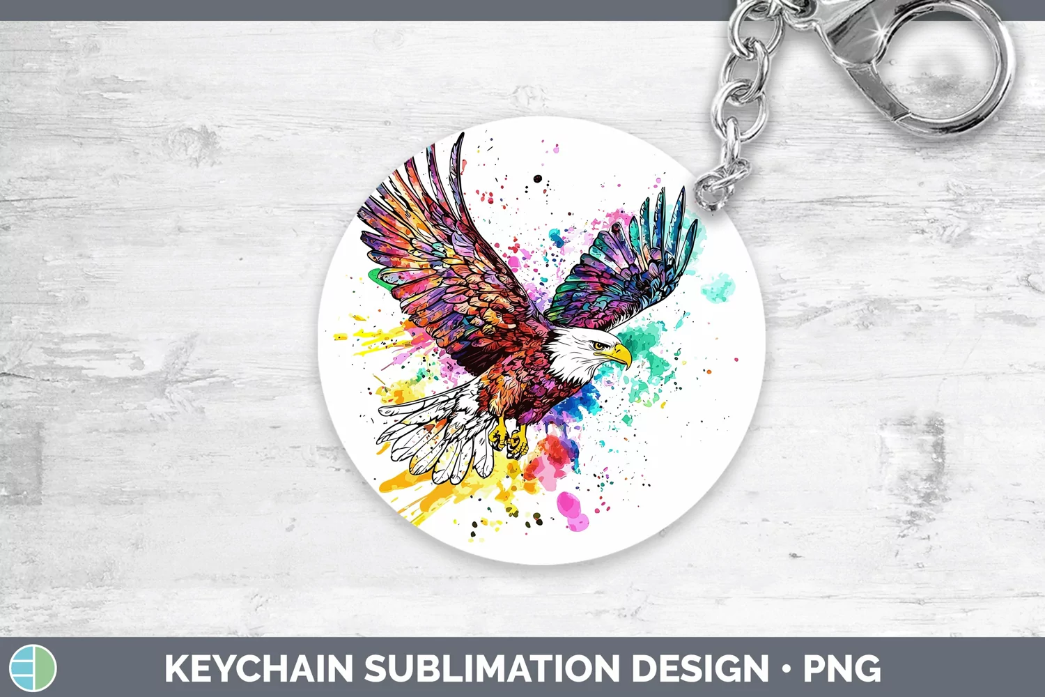 GorgeousWatercolor Keychain design.