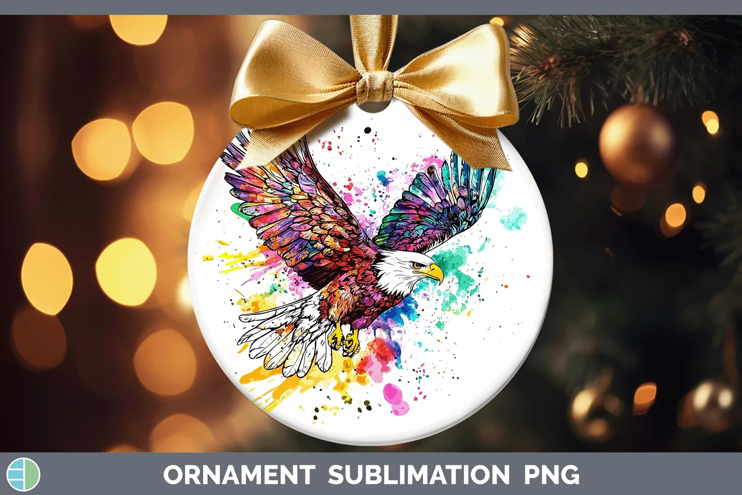 GorgeousWatercolor Ornament design.