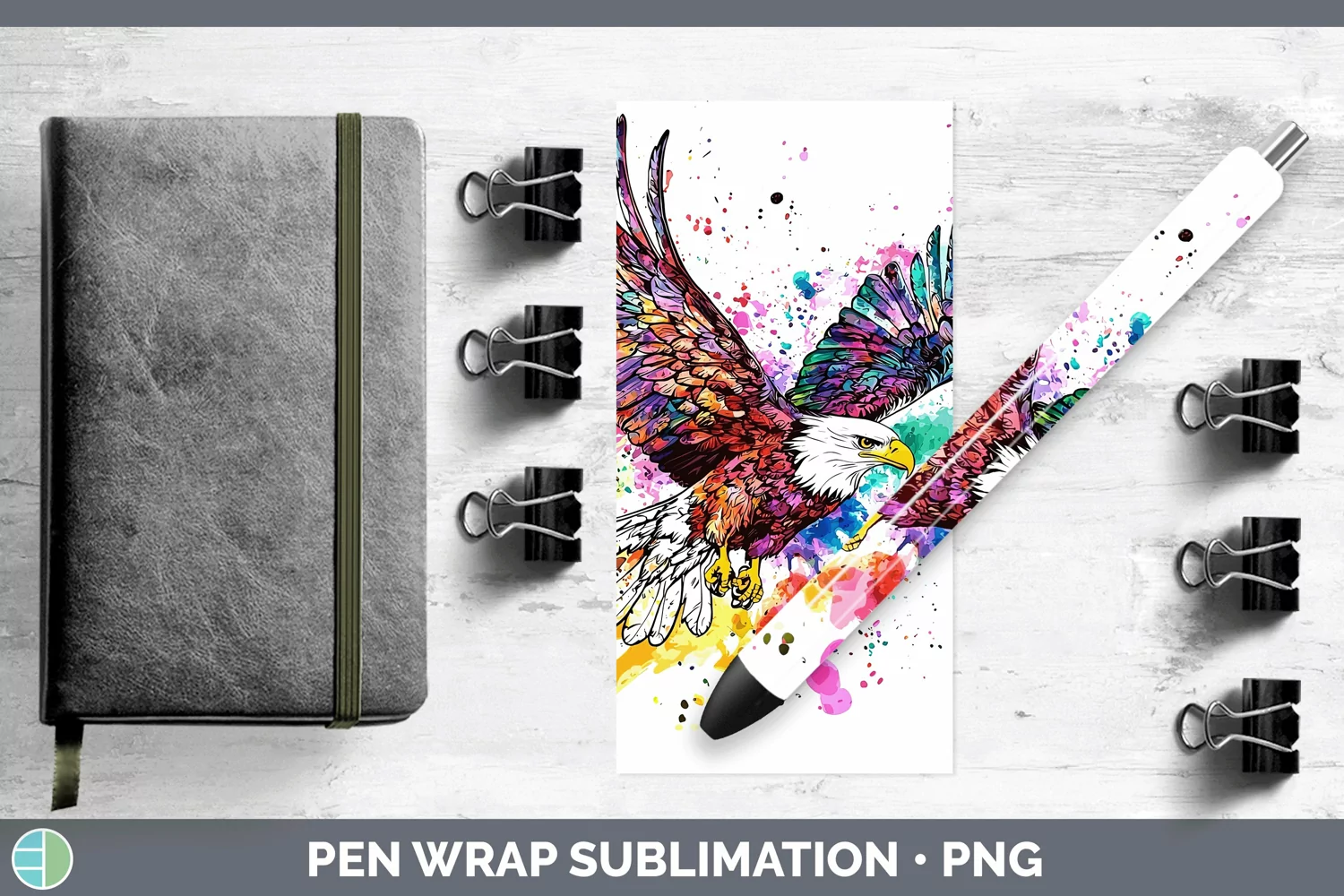 GorgeousWatercolor Pen Wrap design.