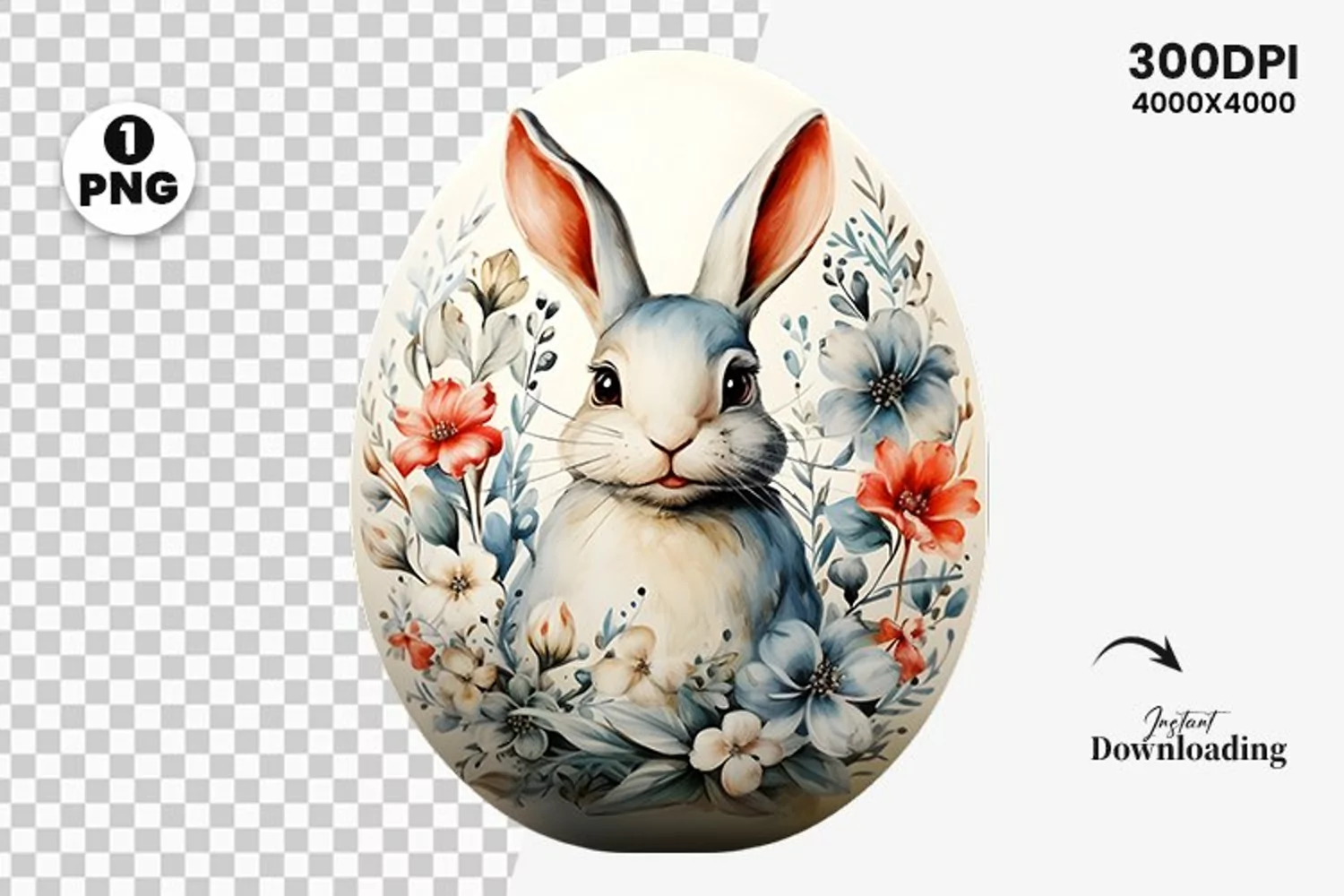 watercolor Easter Day Sublimation